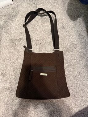 Vera Bradley Chocolate Quilted Crossbody Bag